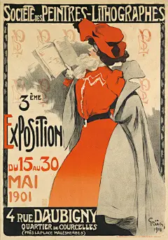法国后印象派画家、插画师、美好时代时期海报大师Jules-Alexandre Grün设计的海报。 ​​​​
