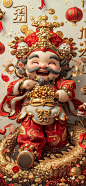 原图壁纸：财神到，送福来-今日头条