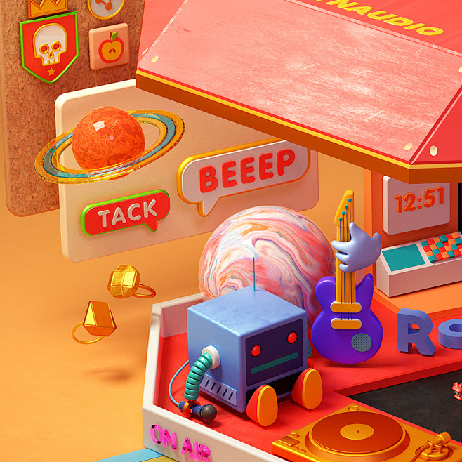 3D illustration 2017...