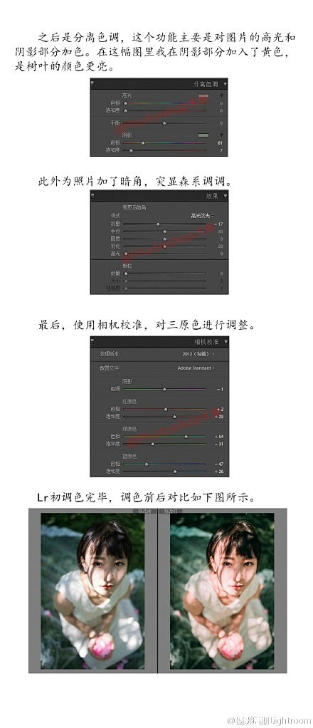 #修图调色# 【第61弹】 【一个森系摄...
