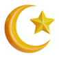 Crescent Moon 3D Icon