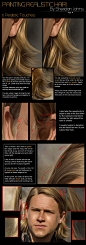 Painting Hair -Part 4: Detail by *Sheridan-J on deviantART #采集大赛# #插画#