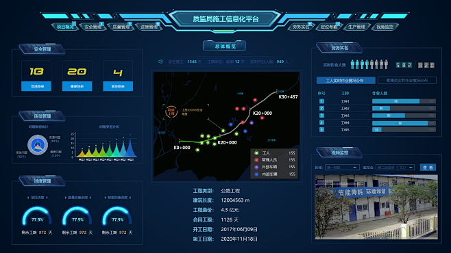 监工信息化平台UI界面