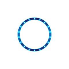 蓝色 圆圈 霓虹 其他元素免抠png图片壁纸