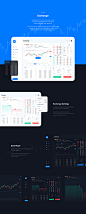 blockchain design Fintech Renewal UI ux bitcoin crypto dashboard Website