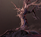 halloween horror tree sculpt