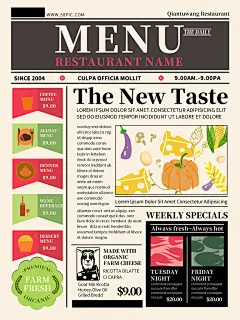 全英文蔬菜食谱创意招聘海报