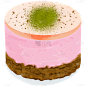 手绘风甜品美食插画-蛋糕