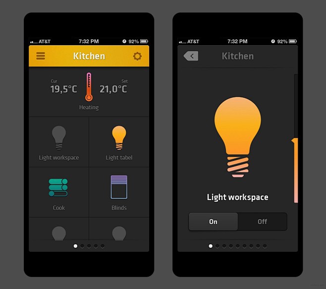 扁平化风格手机ui界面设计3uiiosapp