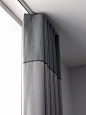 Ripplefold Draperies on a ceiling mounted zip rod with contrast heading #window#treatment #ideas