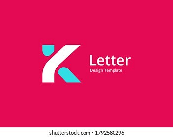 Letter K logo icon d...