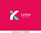 Letter K logo icon design template elements 库存矢量图