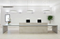 Corian reception desk: 