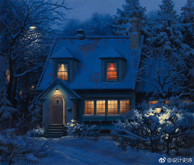 冬夜
俄罗斯画家Evgeny Lushp...