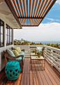 Laguna Beach Cottage : Laguna Beach Cottage - Beach Style - Balcony - Orange County - by Brian Lewotsky Company Inc.