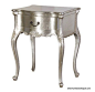 painting furniture silver | ... Wood Type > Mahogany Furniture >Tiffany Silver Painted Bedside Table