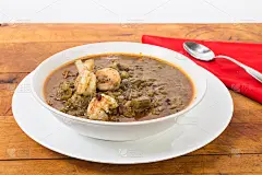 鲜虾秋葵红豆饭