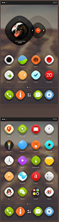 icon设计-CO2-很清新的一套手机主题 | 盒子UI