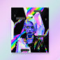 klarens  everydays personal project iridescent posters daily chromatic trippy colorful beeple