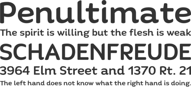 Quenda Font Phrases