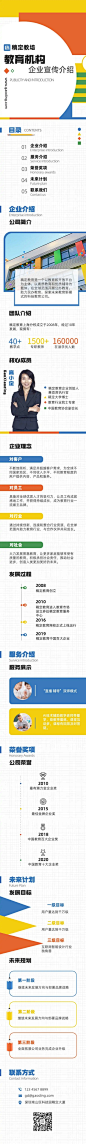 教育机构企业介绍品牌宣传文章长图