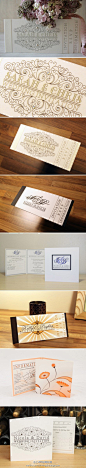 上海市金庭庄园：#婚礼请柬# 精致的婚礼纸品设计，有点欧式复古感