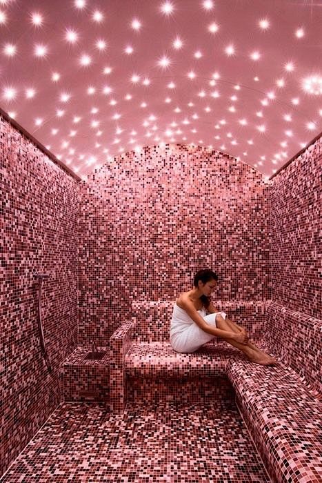 Pink tiled spa in Do...