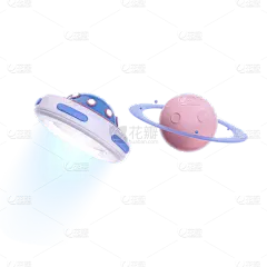 卡通感3D星球元素