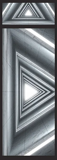 科技数码炫酷3D立体场景淘宝C4D穿梭空间透视背景PSD格式设计素材
