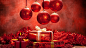 圣诞红色喜庆红球灯笼封面大图圣诞节/圣诞背景 平安夜@彩月saigetsu