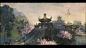 中国风场景气氛图古风山水建筑武侠仙侠CG原画游戏美术素材