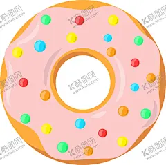 卡通甜甜圈 【酷图网】手绘甜甜圈,可爱甜甜圈,甜甜圈,卡通甜甜圈,卡通甜品,烘培,手绘,插图,png免抠图