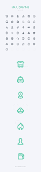 Map  driving 6 #icon# #图标# #线形#