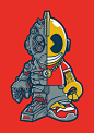 KID ROBOT by Giwangkara Adiputra, via Behance: