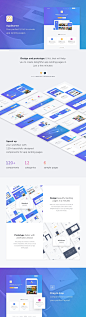 Products : AppStarter is a big design and prototype UI kit, that will help you to create delightful app landing pages in a few minutes. Speed up your workflow with 120+ beautifully designed components and 6 ready to use sample pages.