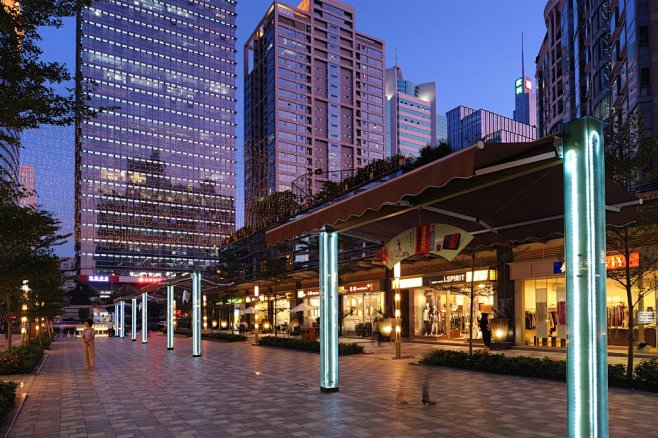 商业街夜景照明