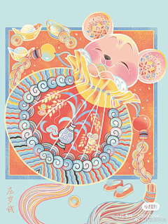 竑竑采集到插画-国风