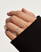 Nia 银色戒指 - 925 sterling silver