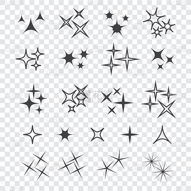 闪烁，发光的光影响星星和爆发。烟花灿烂，...
