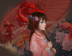 柚君采集到古风之插画