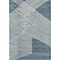 Ebern Designs Soeren Diagonal Lines Light Blue Area Rug Rug Size: Rectangle 6' x 9'