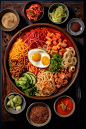 部队锅韩国美食摄影图
