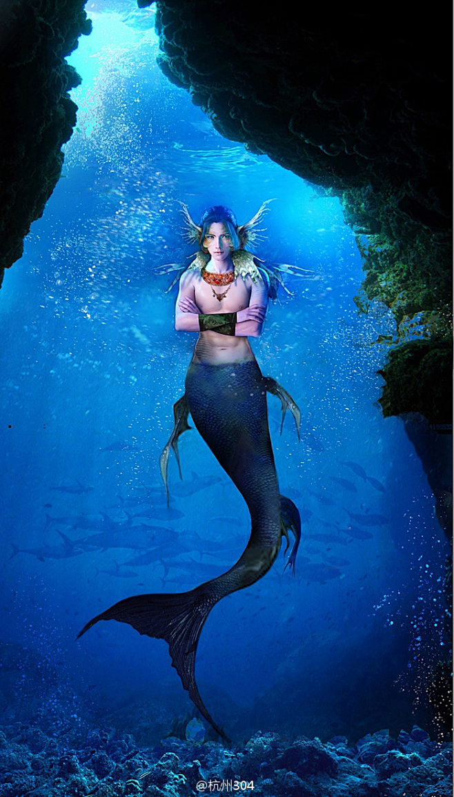 美人鱼龙女水中精灵