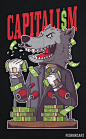 CAPITALISM : Shirt illustration design