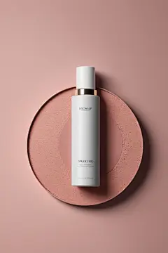 简约淡雅化妆品包装样机模型
