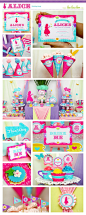 Alice Birthday Party Package Collection Set Mega Personalized Printable Design by leelaaloo.com || #alice #wonderland #sweet #rainbow #colorful #girl #birthday #party #theme #Leelaaloo