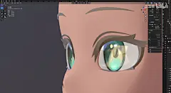 二次元角色模型凹面眼球极侧角度的修复小技巧_哔哩哔哩_bilibili