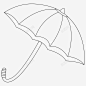 雨伞雨具防雨图标 页面网页 平面电商 创意素材