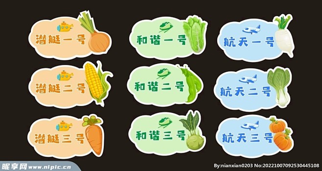 卡通牌子 菜园牌 异形门牌