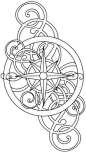 Compass tattoo design